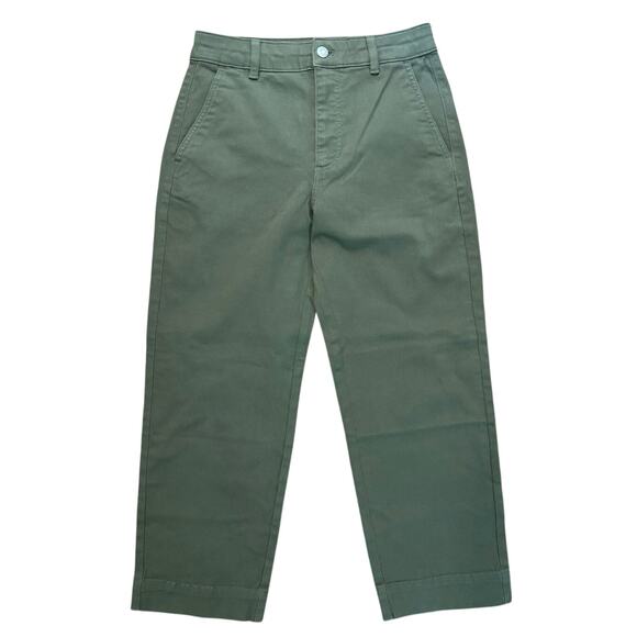 NWOT Everlane Utility Straight Leg Pant Green Size 6 - Picture 4 of 9